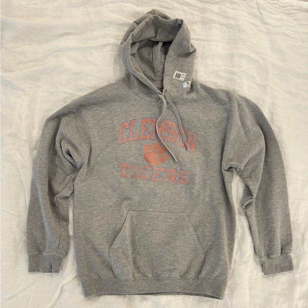 Gildan Gray Clemson Tigers Hoodie